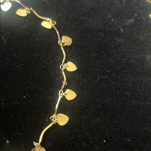 Gold Heart Charm Necklace